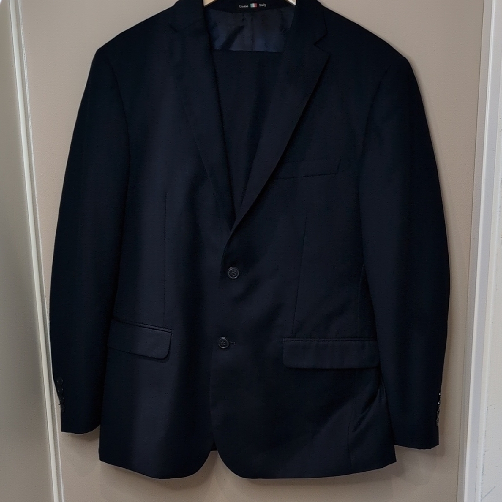 Classic Black Suit with Traditional Styling